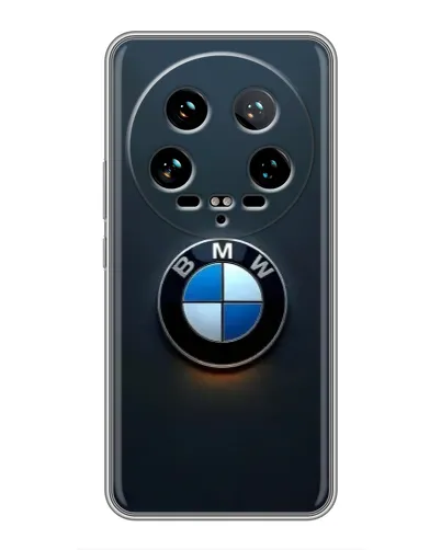 Чохол для Xiaomi 14 Ultra з картинкою «Логотип BMW — мінімалізм»