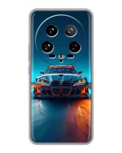 Чехол для Xiaomi 14 Ultra с картинкой «BMW — огни неона» Чехол для Xiaomi 14 Ultra с картинкой «BMW — огни неона»