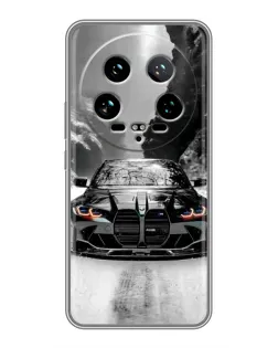 Чехол для Xiaomi 14 Ultra с картинкой «BMW — акварельный дрифт»