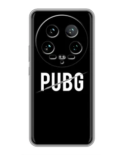 Чохол для Xiaomi 14 Ultra з картинкою «PUBG — білий логотип»