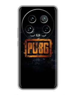 Чохол для Xiaomi 14 Ultra з картинкою «PUBG — золотий логотип»