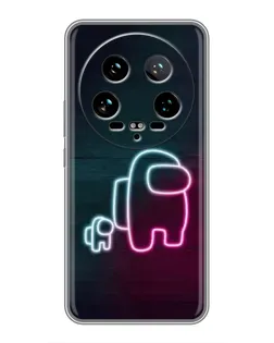 Чохол для Xiaomi 14 Ultra з картинкою «Among Us неон-арт»