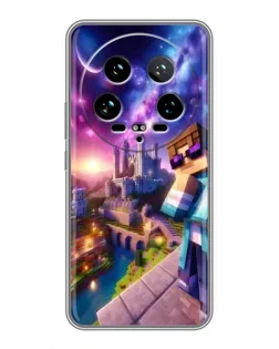 Чехол для Xiaomi 14 Ultra с картинкой «Стив и космос» Чехол для Xiaomi 14 Ultra с картинкой «Стив и космос»