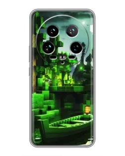 Чехол для Xiaomi 14 Ultra с картинкой «Minecraft лесной пейзаж» Чехол для Xiaomi 14 Ultra с картинкой «Minecraft лесной пейзаж»