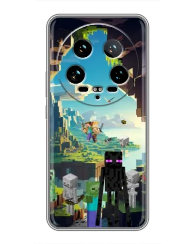 Чехол для Xiaomi 14 Ultra с картинкой «Эндермен в лесу»
