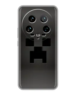 Чехол для Xiaomi 14 Ultra с картинкой «Черный крипер градиент»