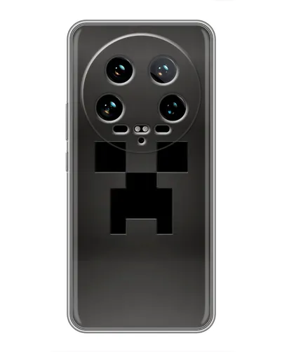 Чехол для Xiaomi 14 Ultra с картинкой «Черный крипер градиент»