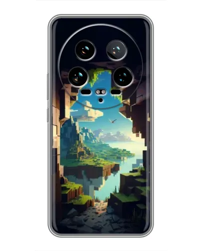 Чехол для Xiaomi 14 Ultra с картинкой «Вид из пещеры»