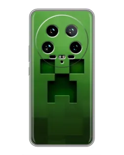 Чехол для Xiaomi 14 Ultra с картинкой «Крипер микро-дизайн»