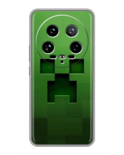 Чехол для Xiaomi 14 Ultra с картинкой «Крипер микро-дизайн»