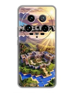 Чехол для Xiaomi 14 Ultra с картинкой «Minecraft панорама»