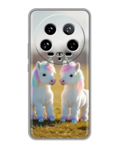 Чохол для Xiaomi 14 Ultra з картинкою «Пара єдинорогів» Чохол для Xiaomi 14 Ultra з картинкою «Пара єдинорогів»