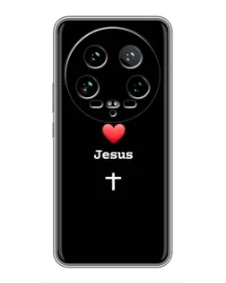 Чехол для Xiaomi 14 Ultra с картинкой «Сердце - Jesus» Чехол для Xiaomi 14 Ultra с картинкой «Сердце - Jesus»