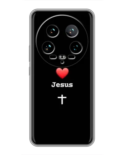 Чехол для Xiaomi 14 Ultra с картинкой «Сердце - Jesus» Чехол для Xiaomi 14 Ultra с картинкой «Сердце - Jesus»