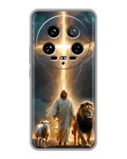 Чехол для Xiaomi 14 Ultra с картинкой «Лев Иуды и Свет» Чехол для Xiaomi 14 Ultra с картинкой «Лев Иуды и Свет»