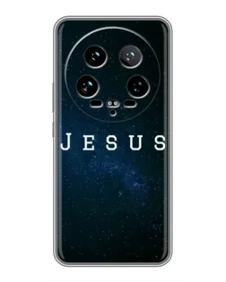 Чехол для Xiaomi 14 Ultra с картинкой «Звездное небо Jesus»