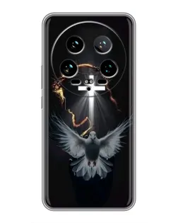 Чехол для Xiaomi 14 Ultra с картинкой «Голубь и Свет»