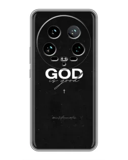 Чехол для Xiaomi 14 Ultra с картинкой «GOD — Бог над всем»
