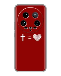 Чехол для Xiaomi 14 Ultra с картинкой «Уравнение любви»