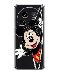 Чехол для Xiaomi 14 Ultra с картинкой «Микки раздвигает стены»