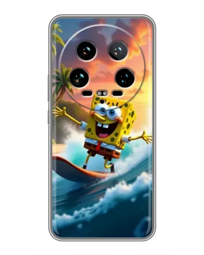 Чохол для Xiaomi 14 Ultra з картинкою «Губка Боб серфінгіст» Чохол для Xiaomi 14 Ultra з картинкою «Губка Боб серфінгіст»