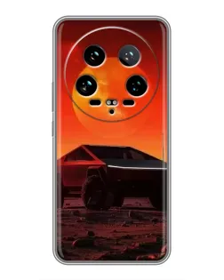 Чохол для Xiaomi 14 Ultra з картинкою «Cybertruck на Марсі»