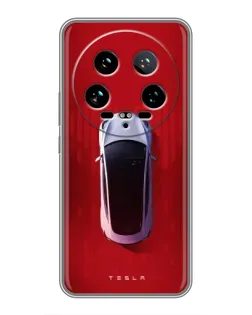 Чохол для Xiaomi 14 Ultra з картинкою «Tesla Top View»