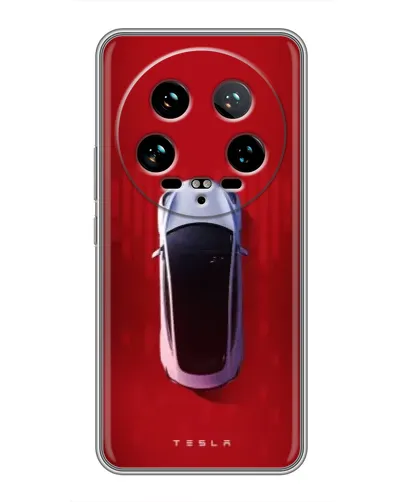 Чохол для Xiaomi 14 Ultra з картинкою «Tesla Top View»