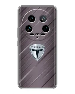 Чохол для Xiaomi 14 Ultra з картинкою «Металева текстура Tesla»