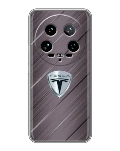 Чохол для Xiaomi 14 Ultra з картинкою «Металева текстура Tesla»