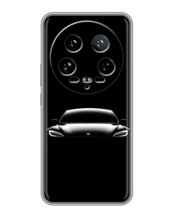 Чохол для Xiaomi 14 Ultra з картинкою «Фари Tesla Night»