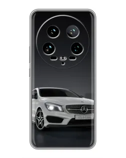 Чохол для Xiaomi 14 Ultra з картинкою «Mercedes AMG GT Silver»