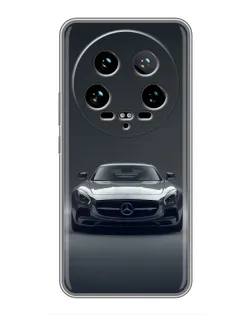 Чехол для Xiaomi 14 Ultra с картинкой «Mercedes на черном»