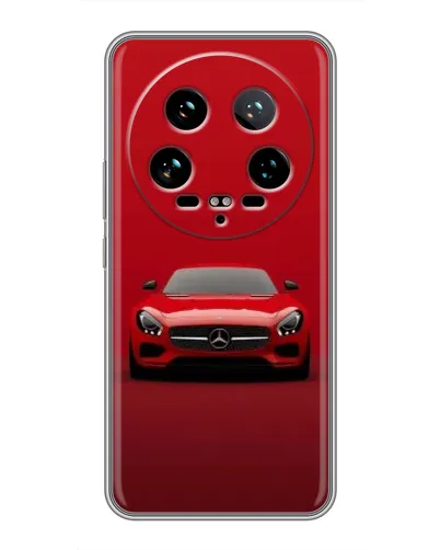 Чехол для Xiaomi 14 Ultra с картинкой «Красный Mercedes AMG»