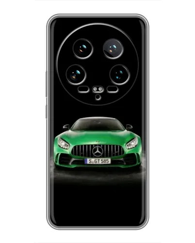 Чохол для Xiaomi 14 Ultra з картинкою «Mercedes — неоновий лого»