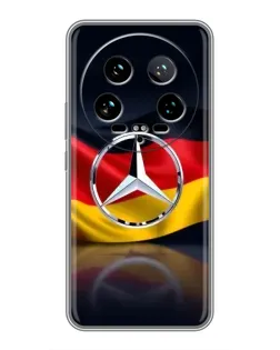 Чохол для Xiaomi 14 Ultra з картинкою «Mercedes — прапор Німеччини»
