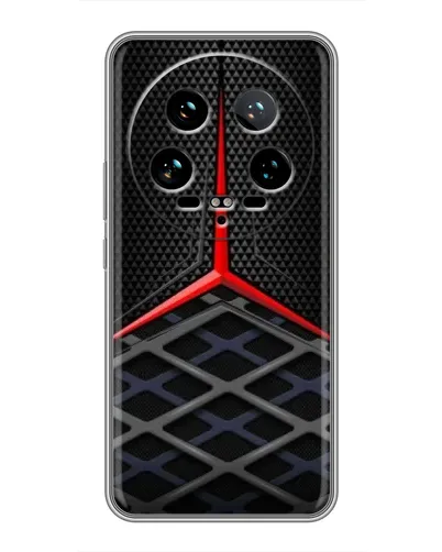 Чохол для Xiaomi 14 Ultra з картинкою «Mercedes Carbon Grid»