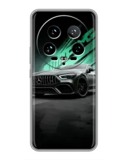 Чохол для Xiaomi 14 Ultra з картинкою «Темний Mercedes AMG»