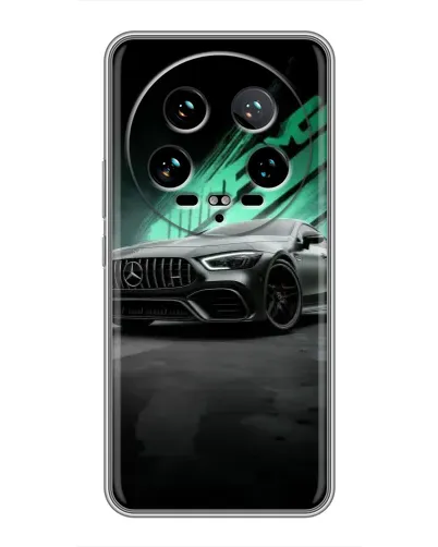 Чохол для Xiaomi 14 Ultra з картинкою «Темний Mercedes AMG»