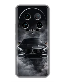 Чохол для Xiaomi 14 Ultra з картинкою «Mercedes у диму»