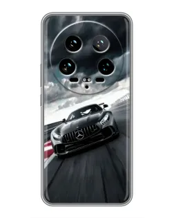 Чохол для Xiaomi 14 Ultra з картинкою «Гоночний Mercedes AMG»
