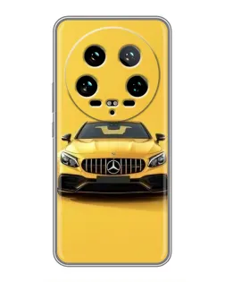 Чохол для Xiaomi 14 Ultra з картинкою «Жовтий Mercedes GT»