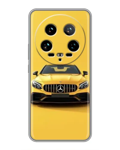 Чохол для Xiaomi 14 Ultra з картинкою «Жовтий Mercedes GT»
