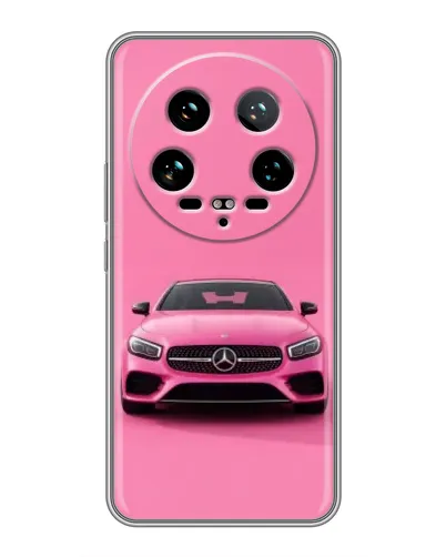 Чохол для Xiaomi 14 Ultra з картинкою «Рожевий Mercedes AMG»