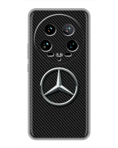 Чохол для Xiaomi 14 Ultra з картинкою «Карбоновий Mercedes стиль»