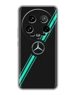 Чехол для Xiaomi 14 Ultra с картинкой «Спортивные линии Mercedes»