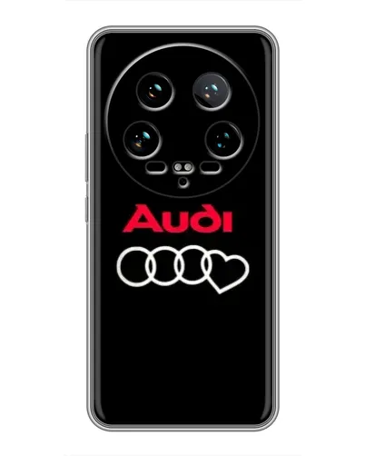 Чохол для Xiaomi 14 Ultra з картинкою «Логотип Audi Heart»