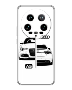 Чохол для Xiaomi 14 Ultra з картинкою «Audi — контрастний дизайн»