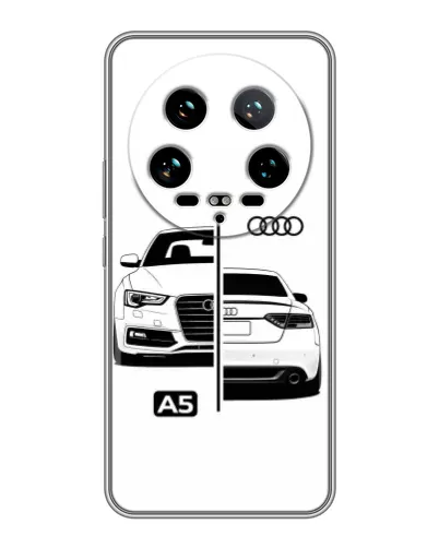 Чохол для Xiaomi 14 Ultra з картинкою «Audi — контрастний дизайн»