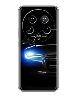 Чохол для Xiaomi 14 Ultra з картинкою «Неоновий погляд Audi»